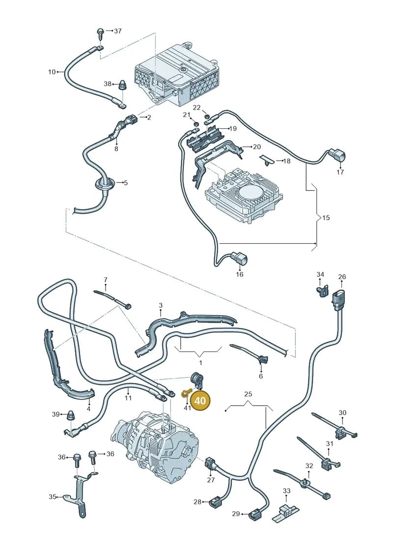 N91298701 — Audi A3 Sportback (2019-2025) diagram 596972040, position 40