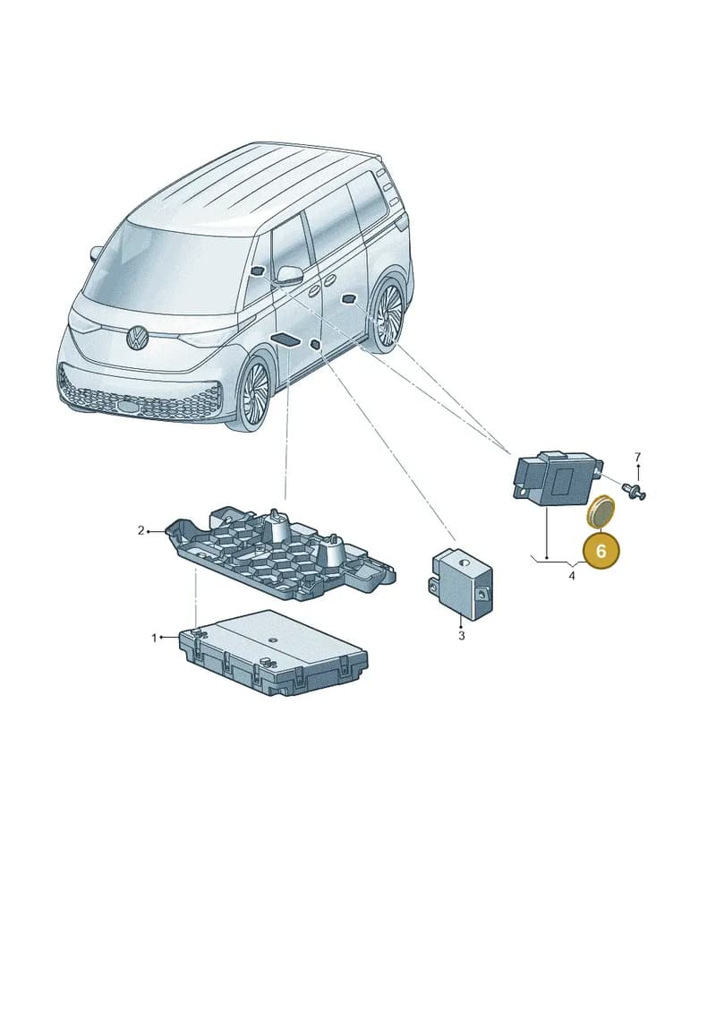 N91304601 — Volkswagen ID. Buzz (2022-2025) diagram 15a959060, position 6