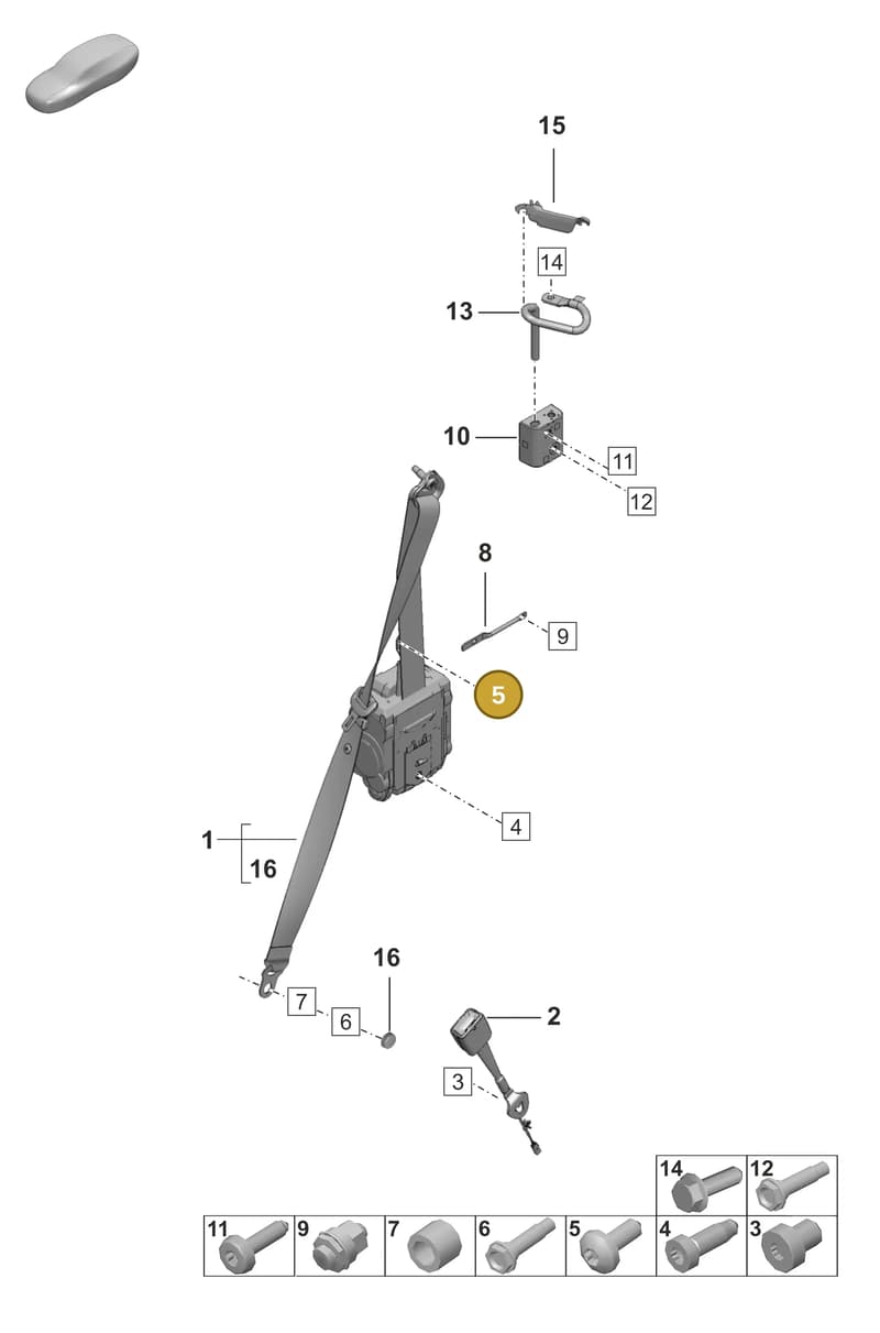 N98925801 — Porsche 911 (2024-2025) diagram p53812000, position 5