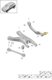 WHT000232A Volkswagen Eccentric Washer