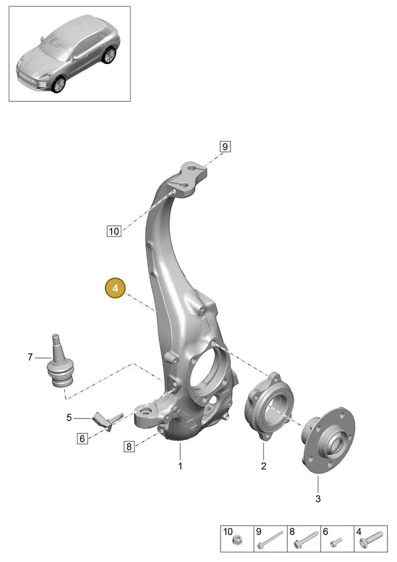 WHT000237B — Porsche Macan (2018-2022) diagram p52401020, position 4