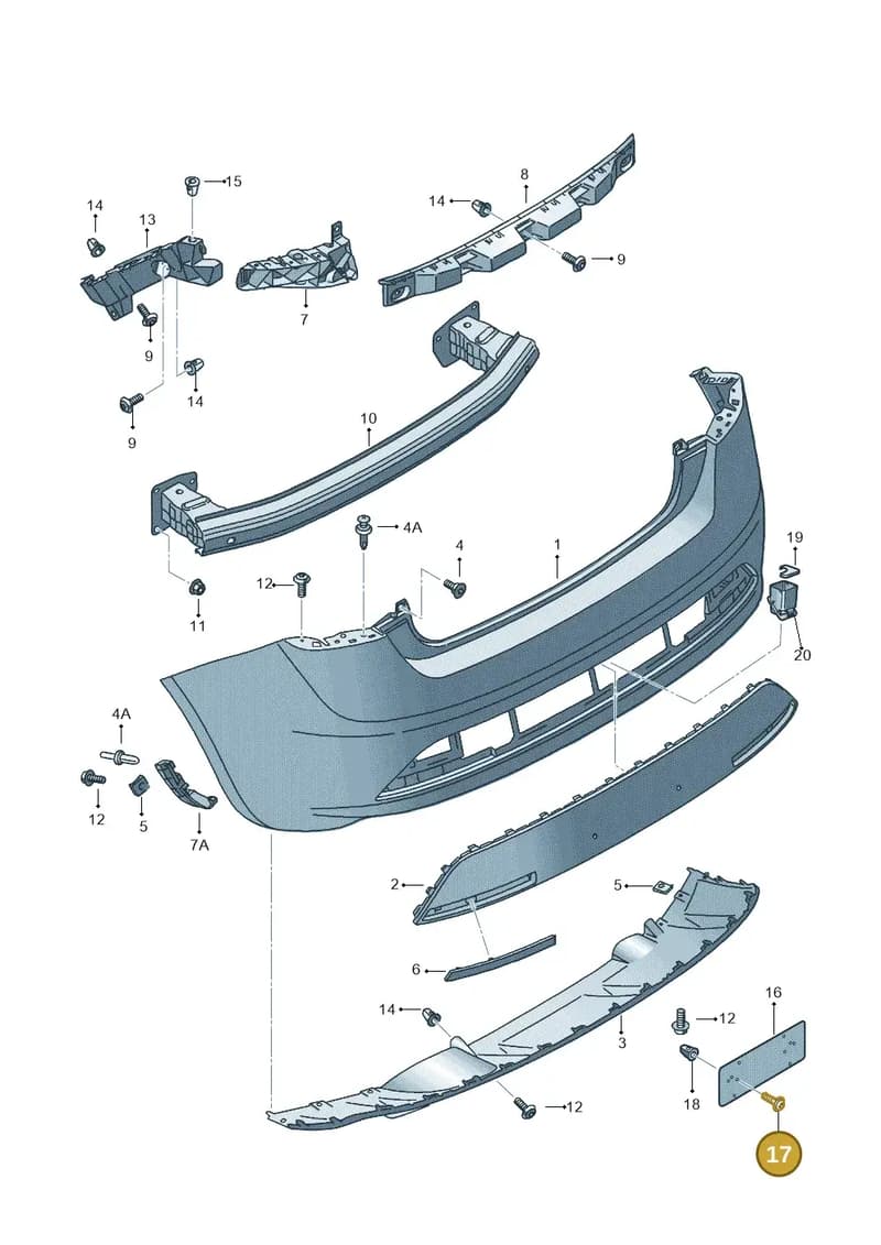 WHT000258 — SEAT Ibiza (2012-) diagram 639807550, position 17