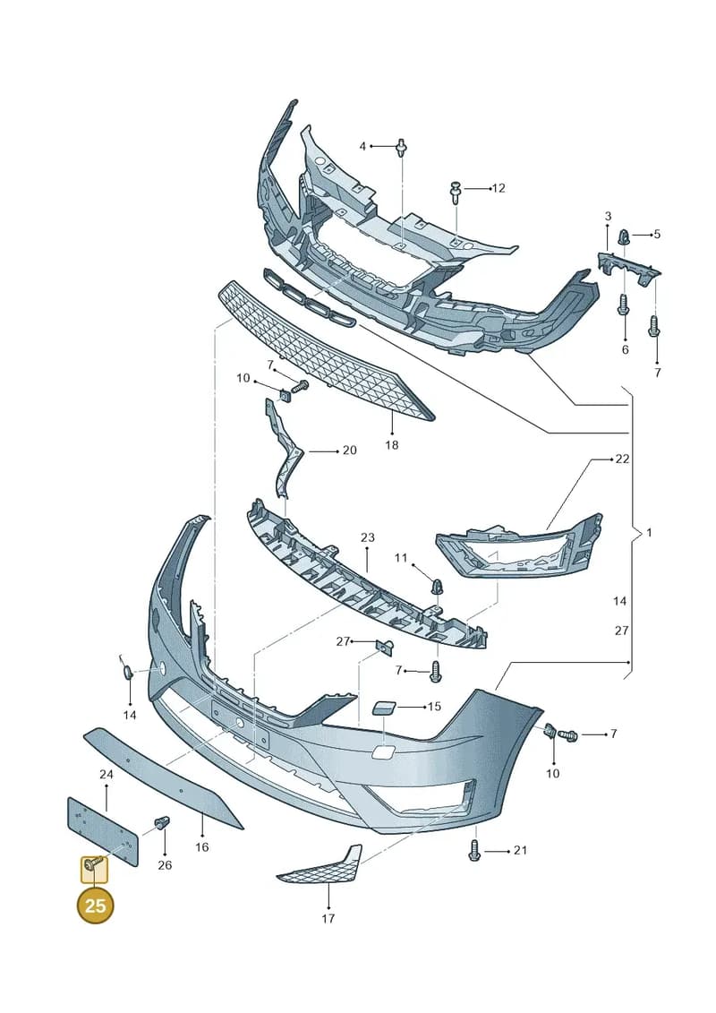 WHT000258 — SEAT Ibiza (2012-) diagram 743807200, position 25