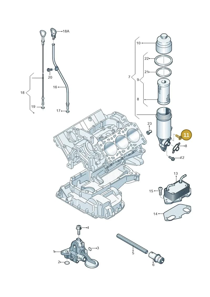 WHT000404A — Audi A7 Sportback (2014-2018) diagram 448115100, position 11