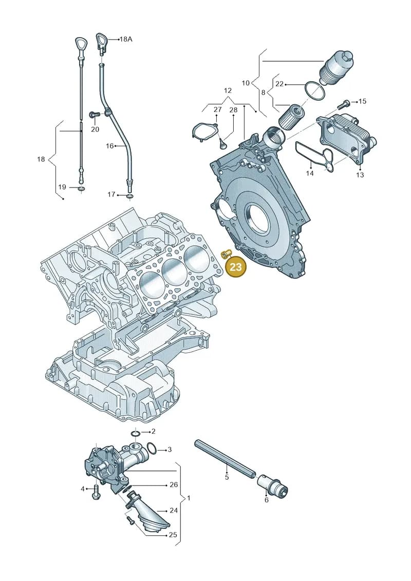 WHT000404A — Audi A7 Sportback (2014-2018) diagram 771115050, position 23