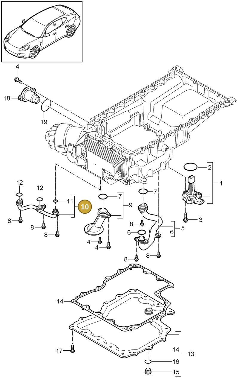 WHT000404A — Porsche Panamera (2009-2016) diagram p35104070, position 10