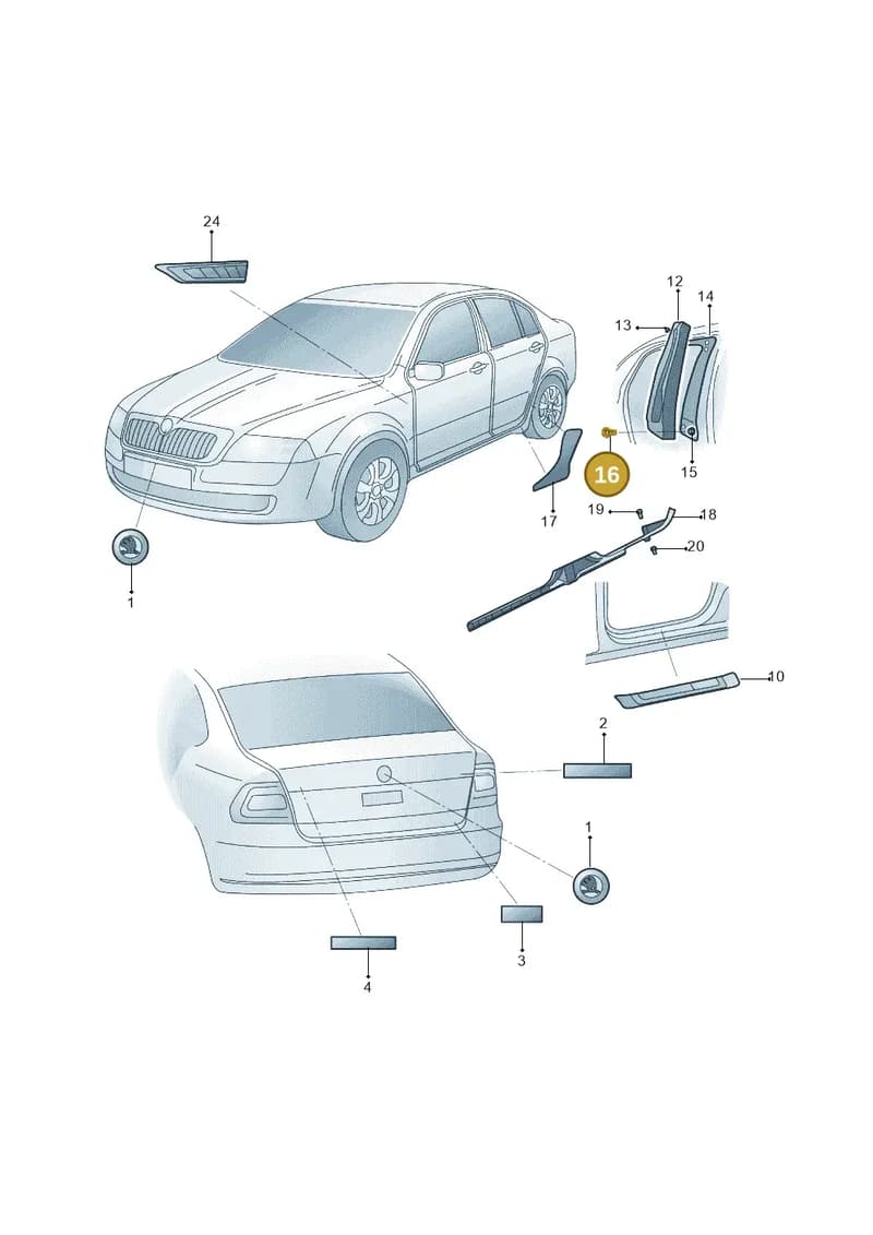 WHT000485B — Skoda Rapid Spaceback (2014-2022) diagram 782853000, position 16