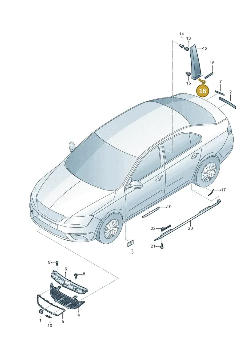 WHT000485B — SEAT Toledo (2015-2019) diagram 742853000, position 16