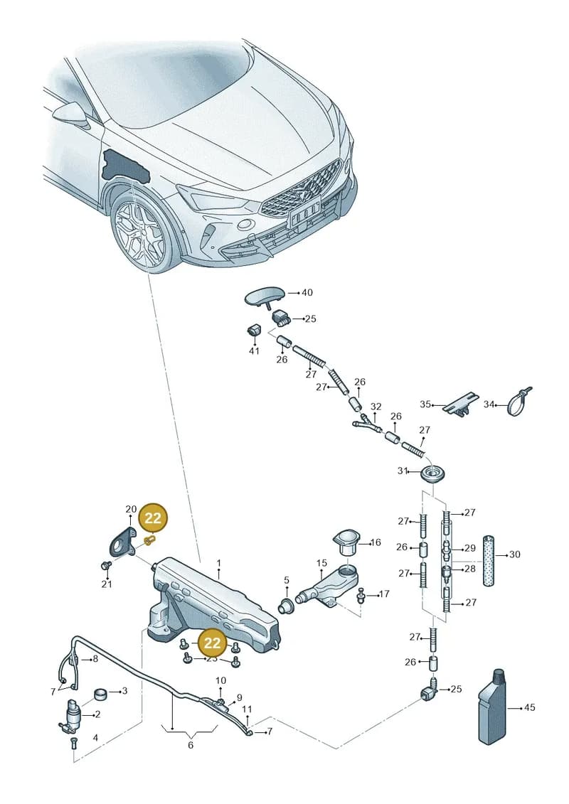 WHT000503 — SEAT CUPRA Formentor (2020-) diagram 5ff955015, position 22