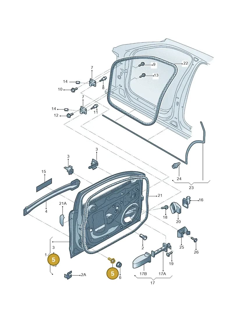 WHT000716A — Audi Q5 (2009-2018) diagram 687831010, position 5