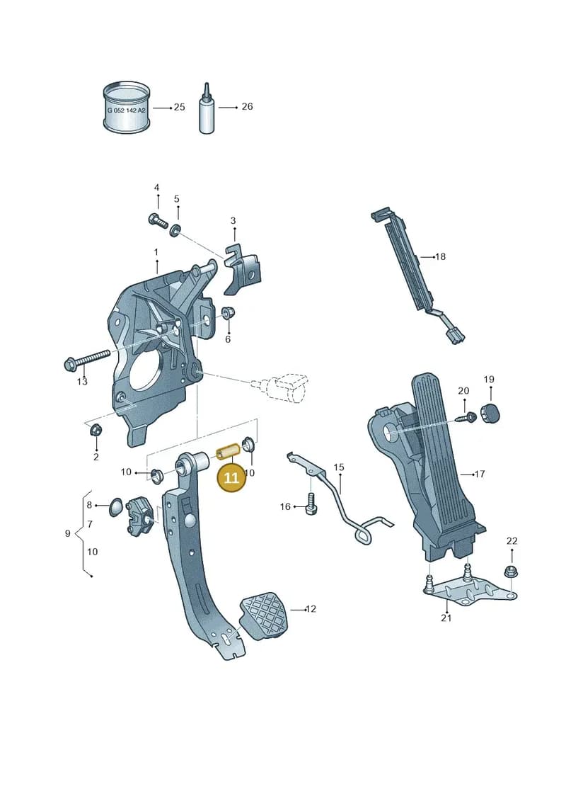 WHT000734 — SEAT Altea XL (2013-) diagram 409721700, position 11