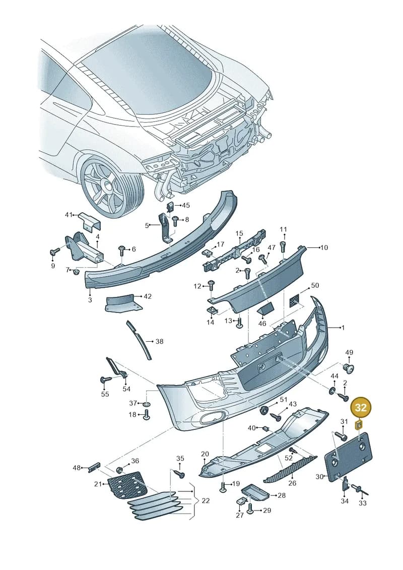 WHT000821 — Audi R8                08> (2007-) diagram 618807500, position 32