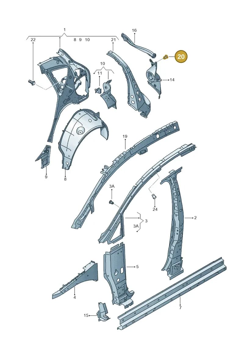 WHT000873 — SEAT Altea XL (2013-) diagram 418809000, position 20