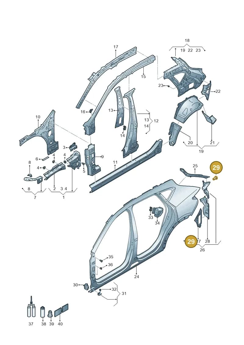 WHT000873 — SEAT CUPRA Formentor (2020-) diagram 5ff809000, position 29