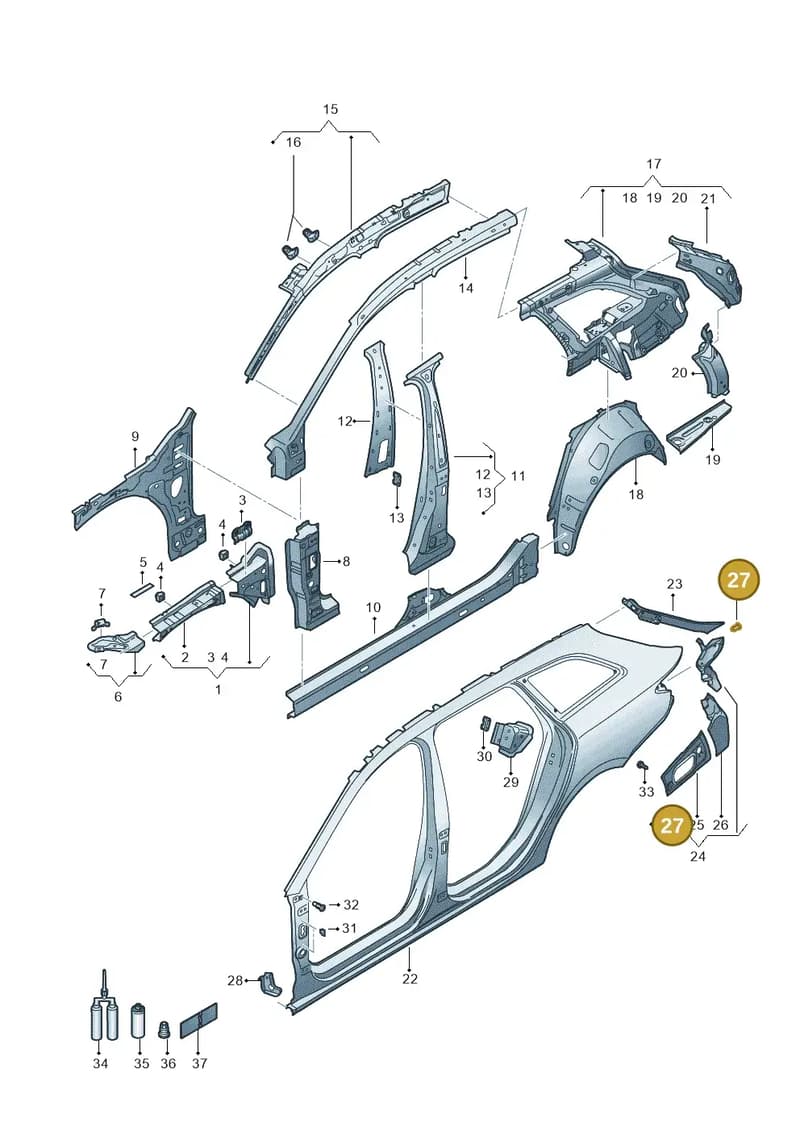 WHT000873 — SEAT Leon (2019-) diagram 5fn809010, position 27