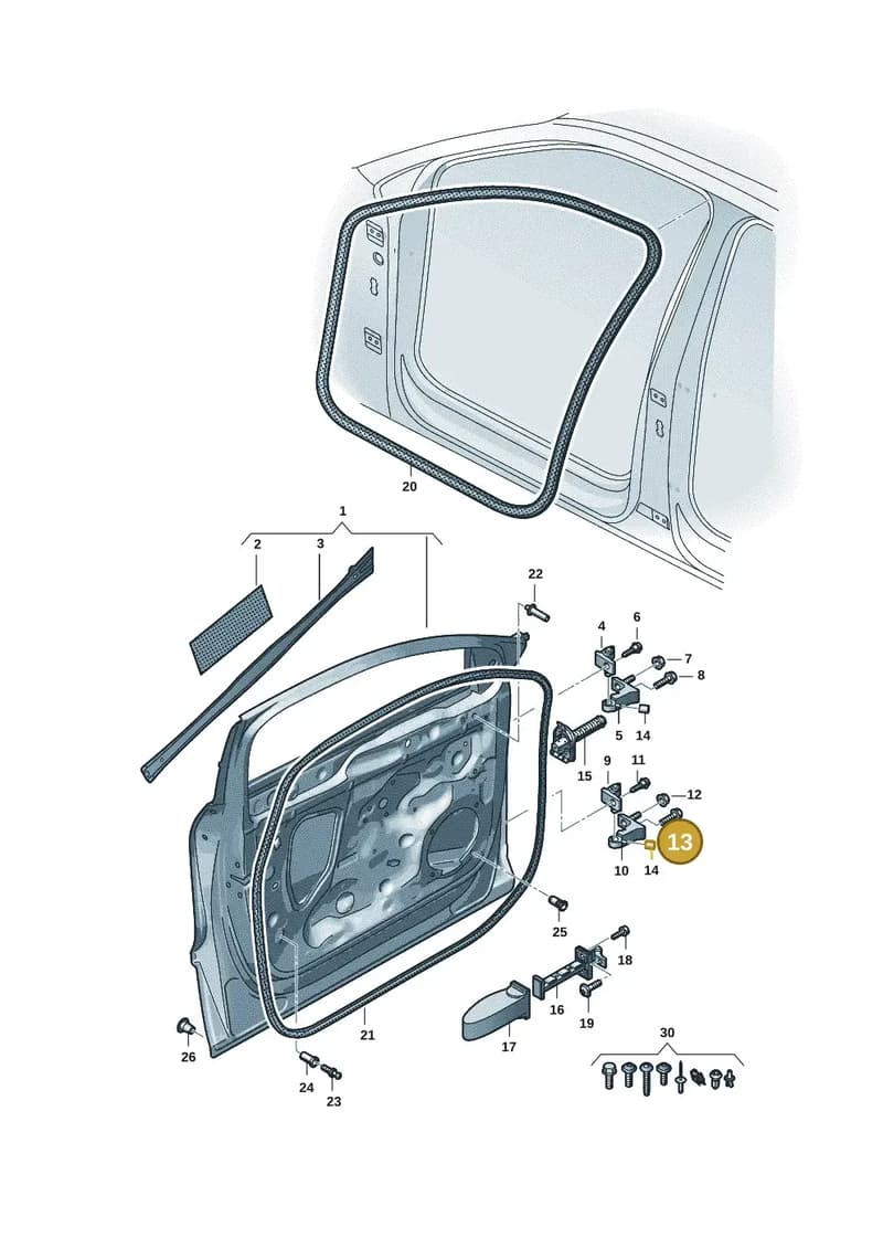 WHT001234B — Audi Q6 e-tron (2023-2025) diagram f5s831010, position 13