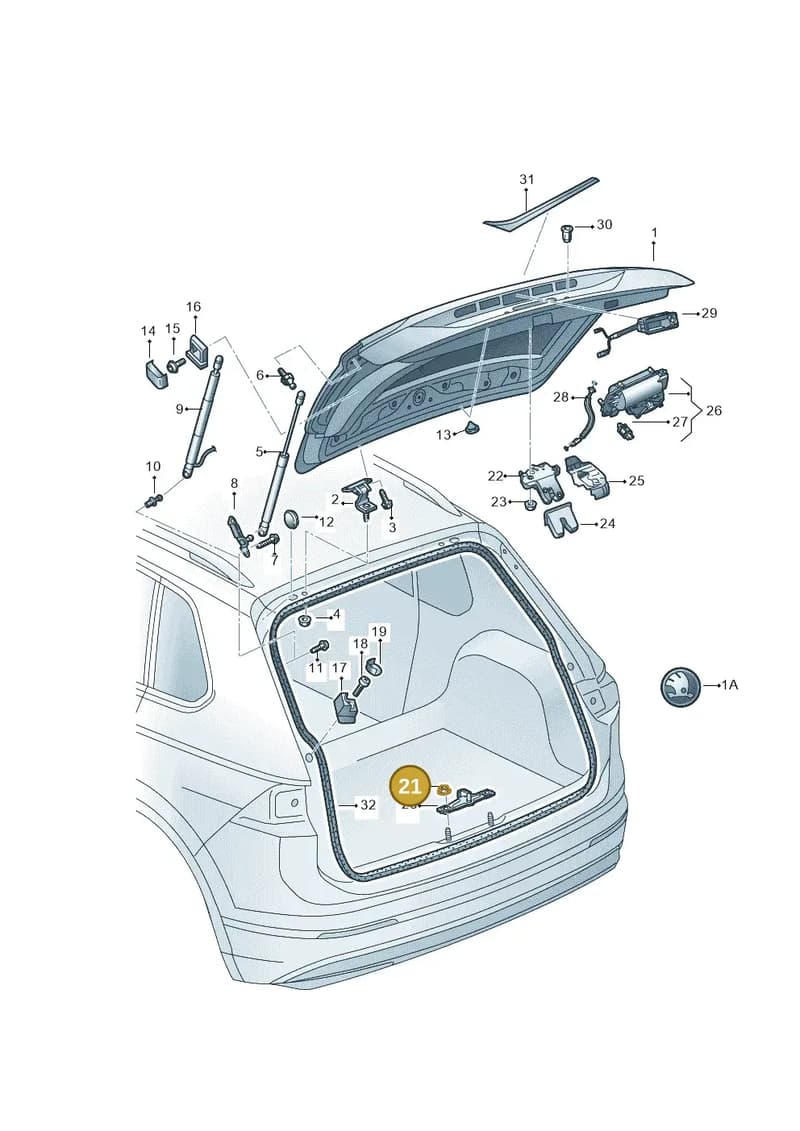 WHT001236 — Skoda Kodiaq (2018-2022) diagram 804827000, position 21