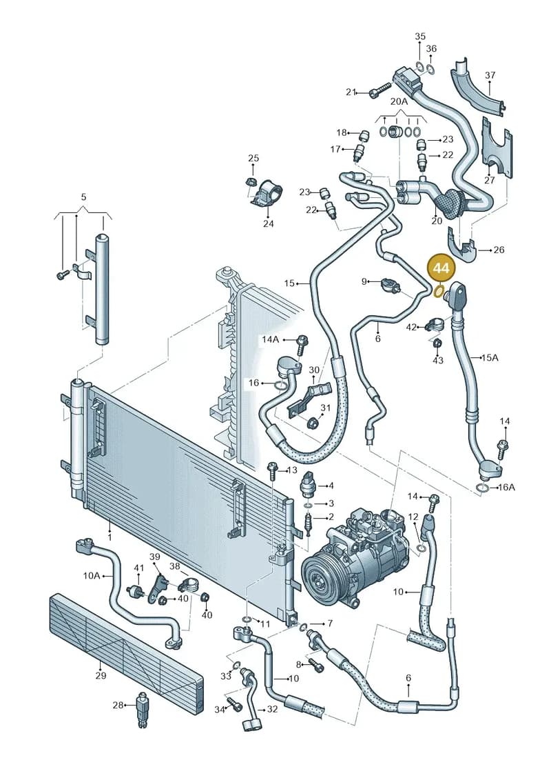 WHT001247A — Audi RS4 Av. qu. 4.2 (2012-2015) diagram 620260400, position 44