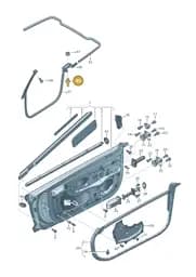 WHT001393 Volkswagen Double Collared Stud