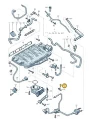 WHT001481 Volkswagen Hexagon Socket Flat Head Bolt