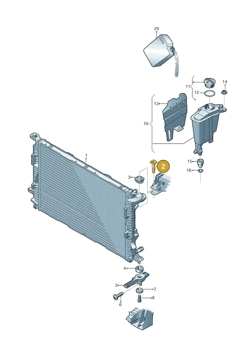 WHT001506A — Audi Q5 qu. 2.0 TDI (2012-2017) diagram 620121700, position 2