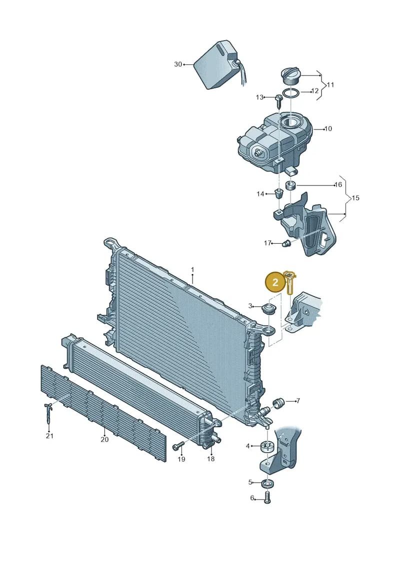 WHT001506A — Audi A8 (2013-2018) diagram 696121720, position 2