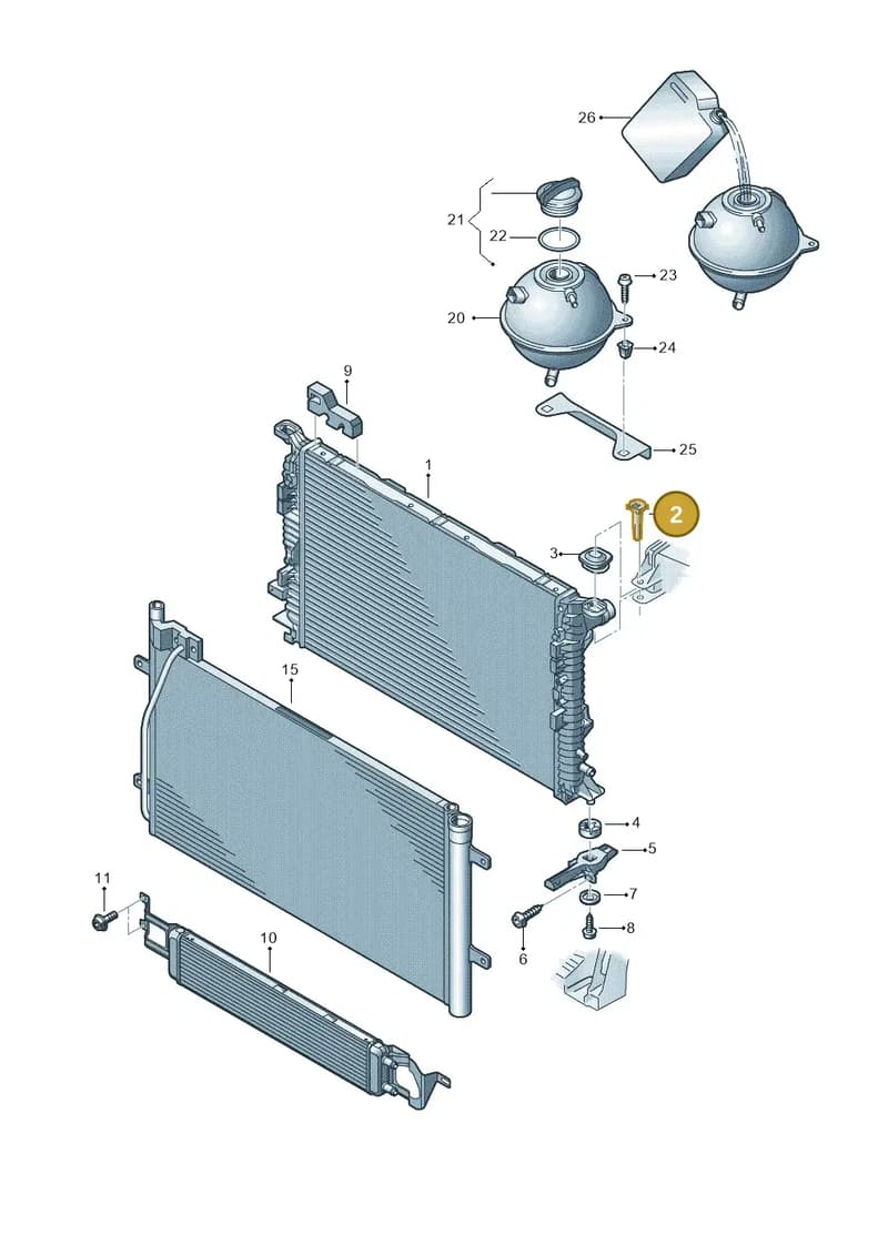 WHT001506A — Audi RS Q3 (2013-2018) diagram 764121700, position 2