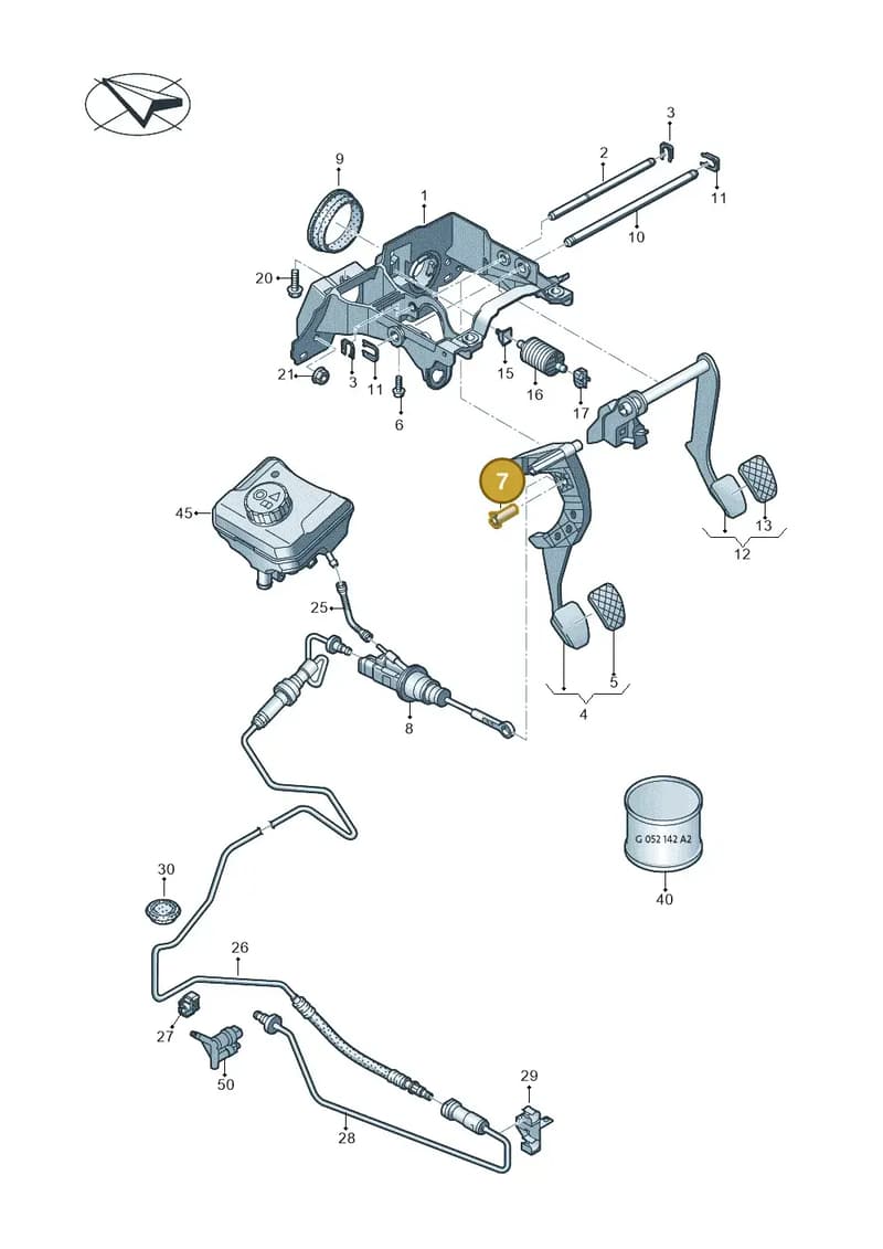 WHT001666A — Audi A5 Sportback (2016-2025) diagram 849721300, position 7