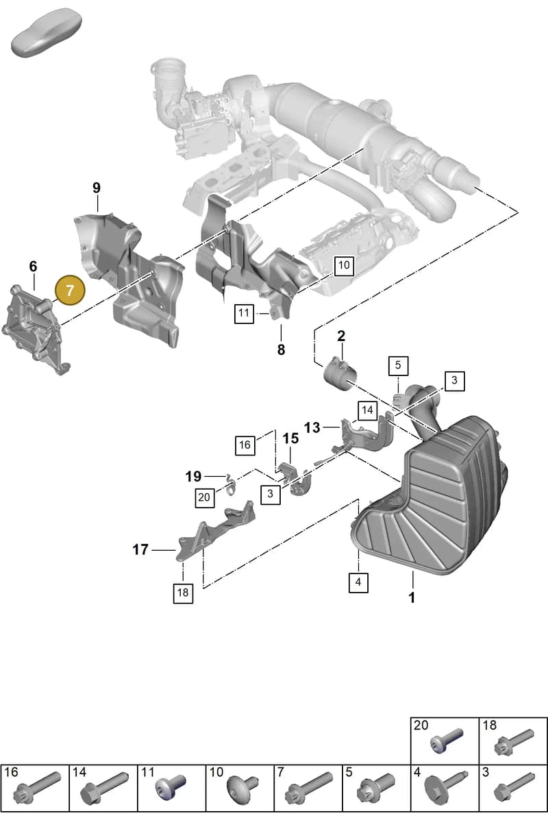 WHT001703 — Porsche 911 (2024-2025) diagram p63202360, position 7
