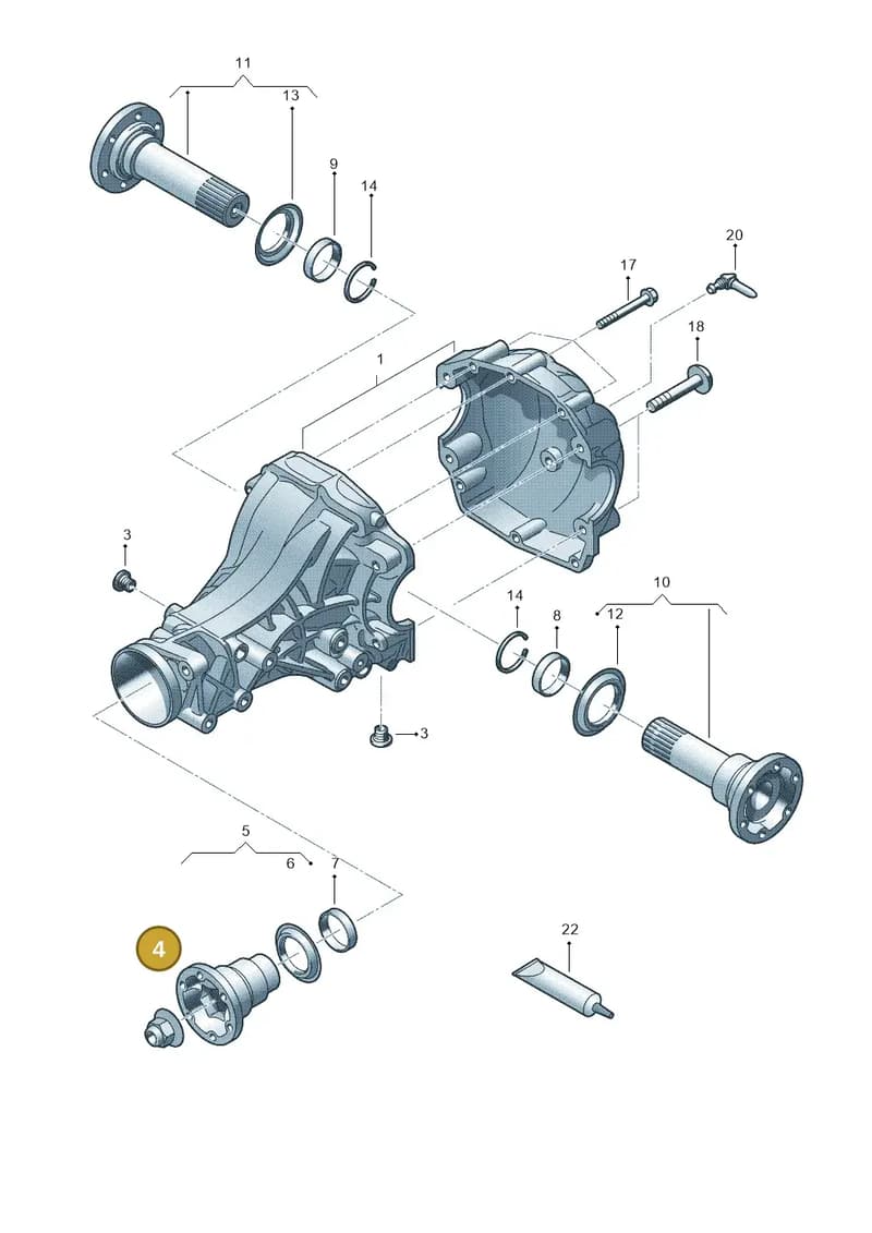 WHT001896 — Audi Q5 qu. 2.0 TDI (2012-2017) diagram 454525210, position 4