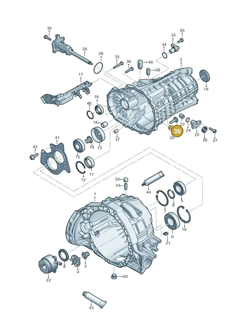 WHT001959A — Audi A4 (2015-2025) diagram 798301310, position 38