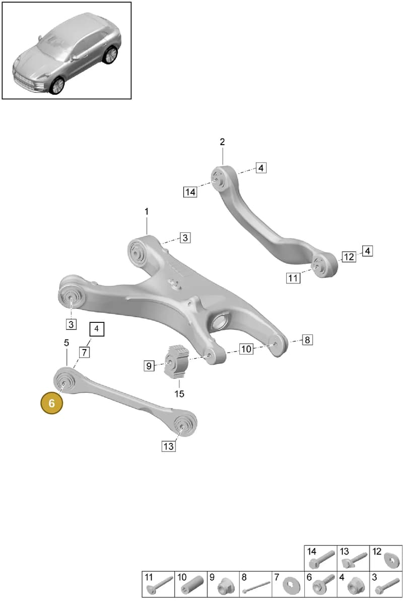 WHT002053 — Porsche Macan (2018-2022) diagram p52501010, position 6