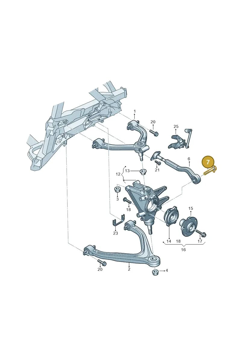 WHT002059 — Audi R8 Spyder (2015-2024) diagram 872505050, position 7
