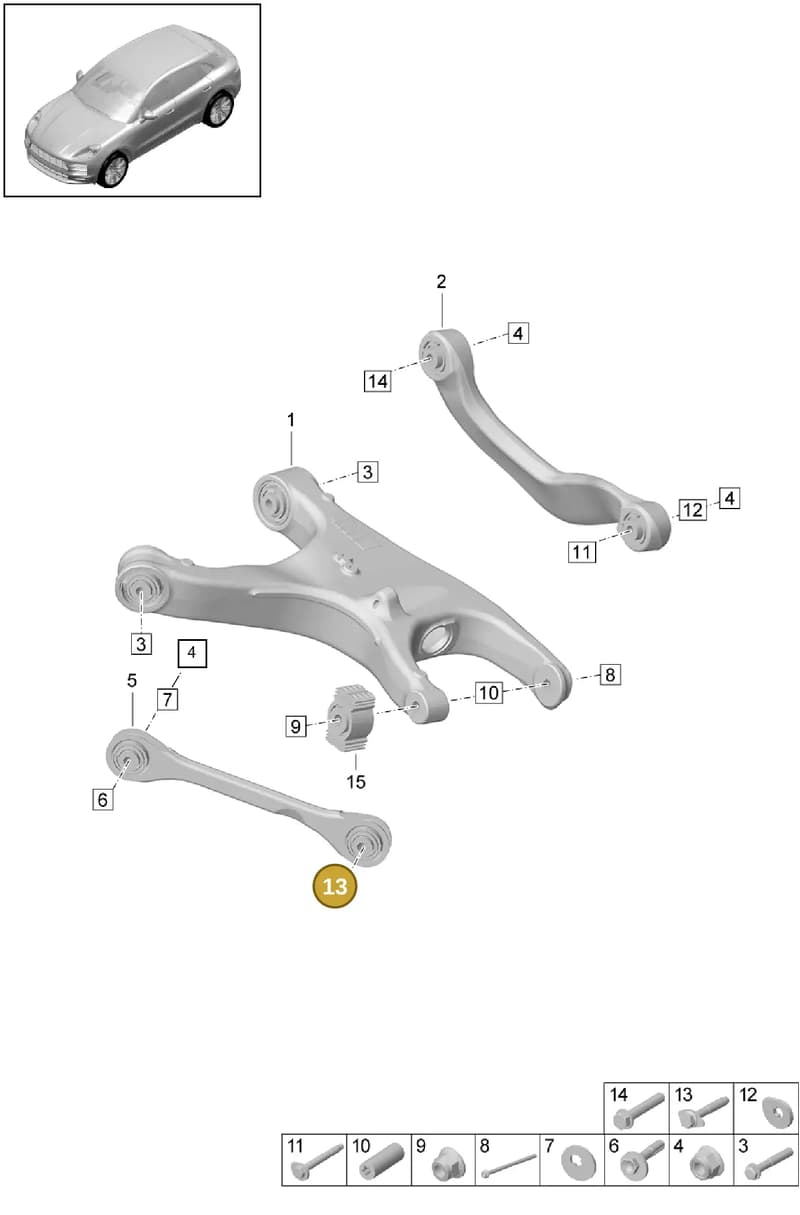 WHT002059 — Porsche Macan (2018-2022) diagram p52501010, position 13