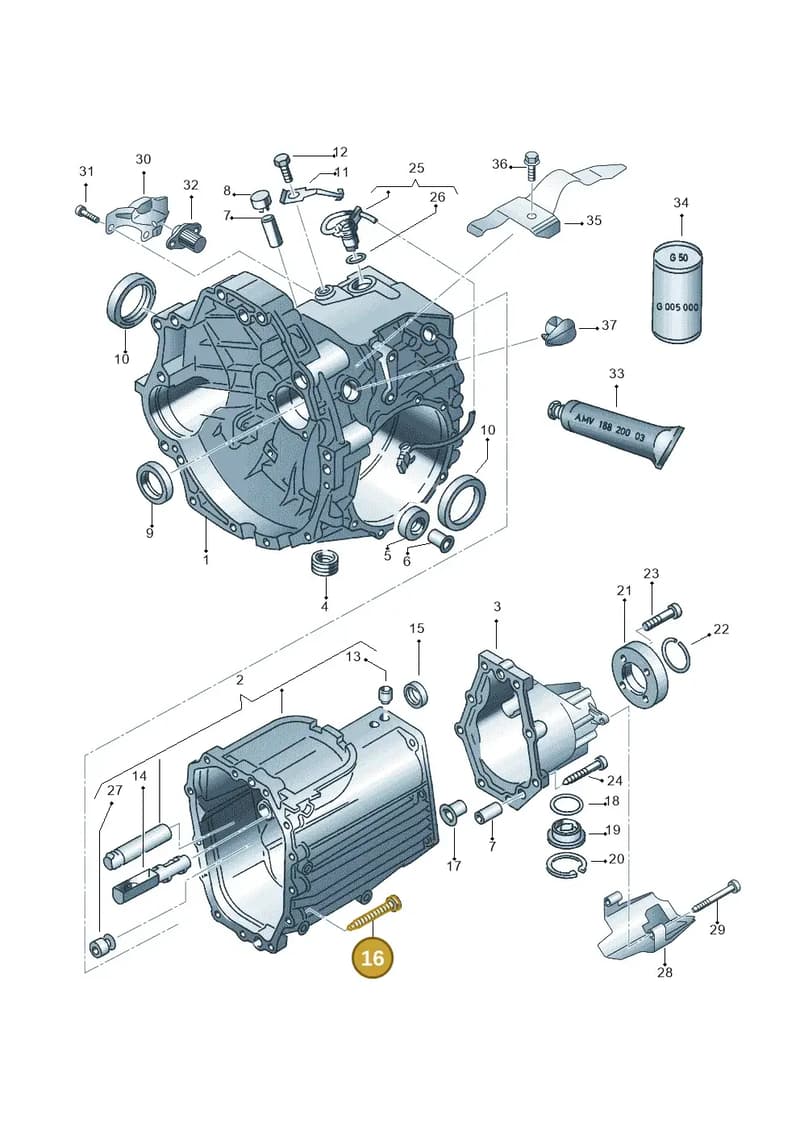 WHT002079 — Audi A6/Wagon/quattro (2001-2004) diagram 226301600, position 16
