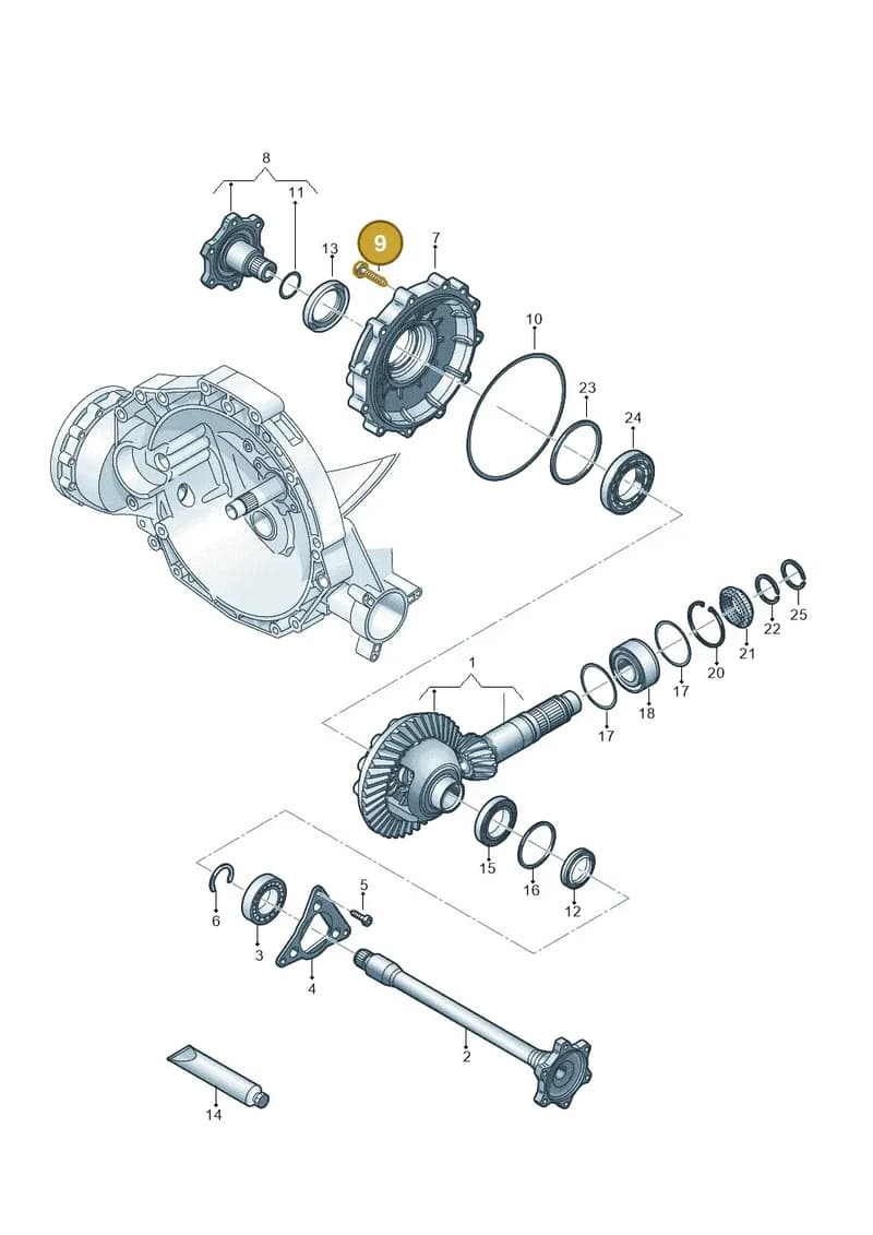 WHT002079 — Audi A5 Limousine (2024-2025) diagram 798409055, position 9