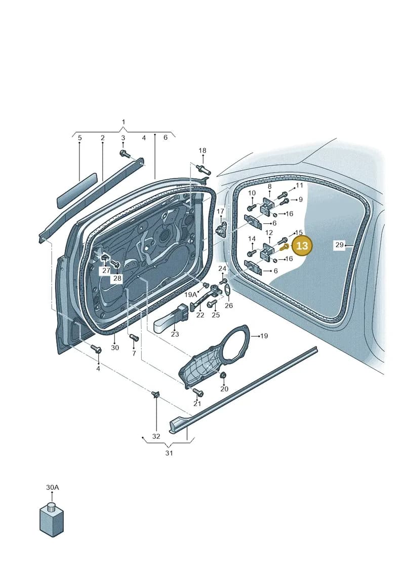 WHT002246A — Audi RS6 Avant (2013-2018) diagram 758831100, position 13
