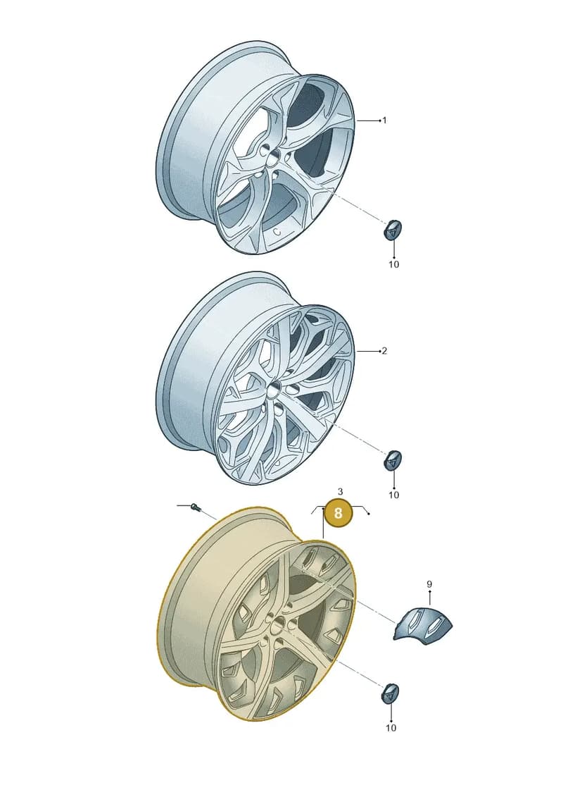 WHT002588 — SEAT CUPRA Formentor (2020-) diagram 5ff601060, position 8