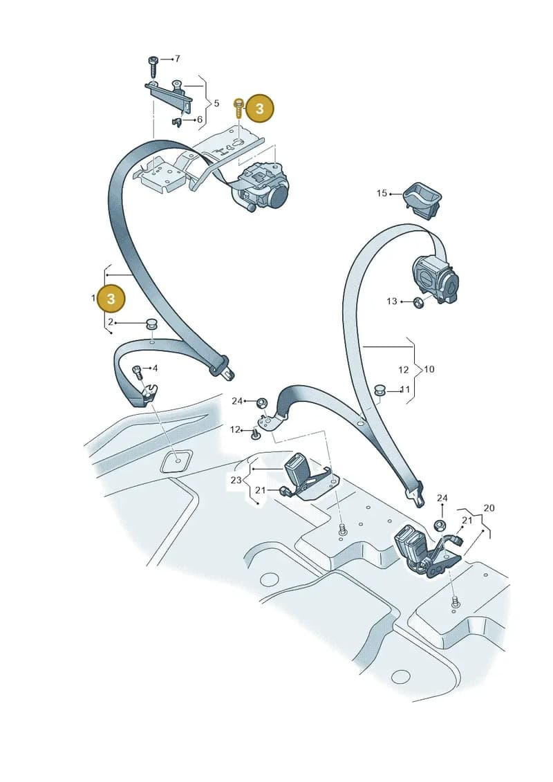 WHT003233 — Audi Q8 e-tron (2018-2025) diagram 586857700, position 3