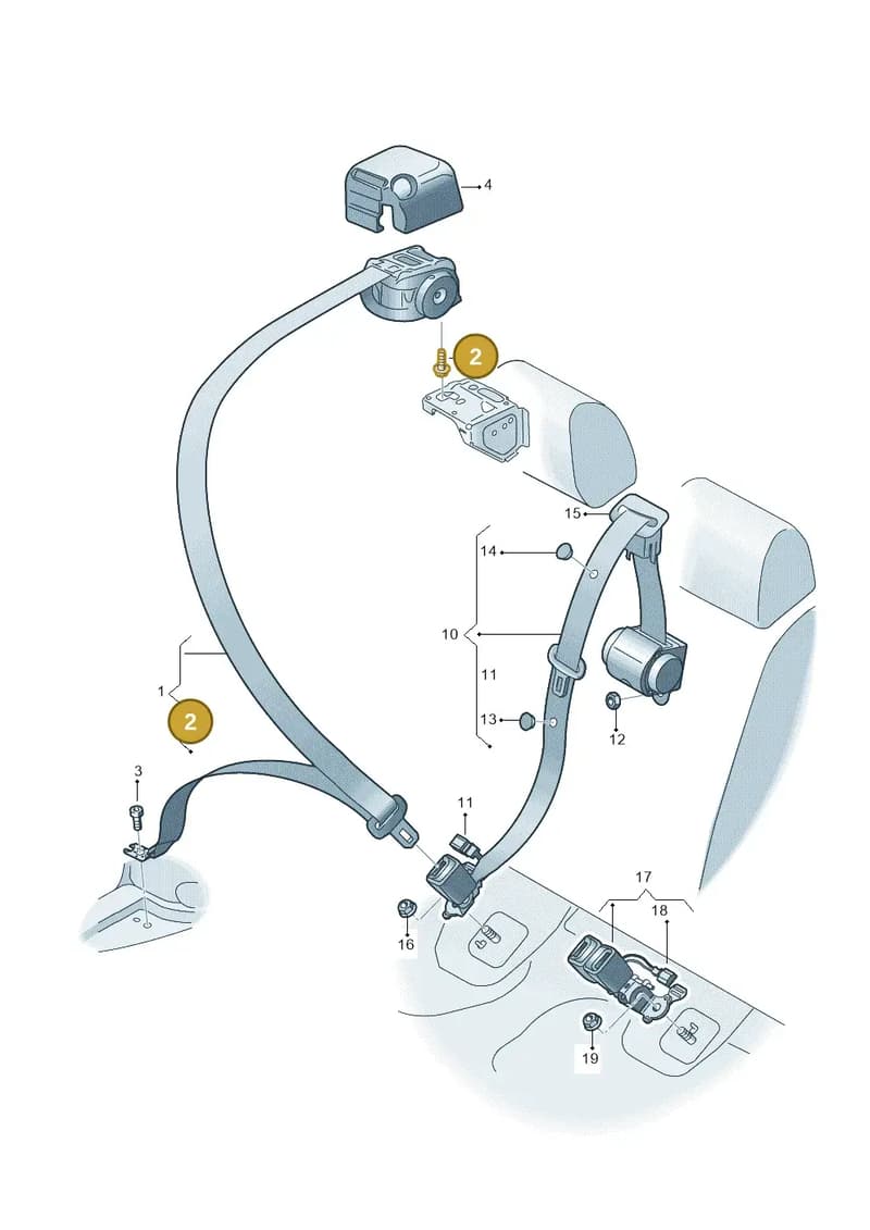WHT003233 — Audi A3 Sportback (2019-2025) diagram 596857700, position 2