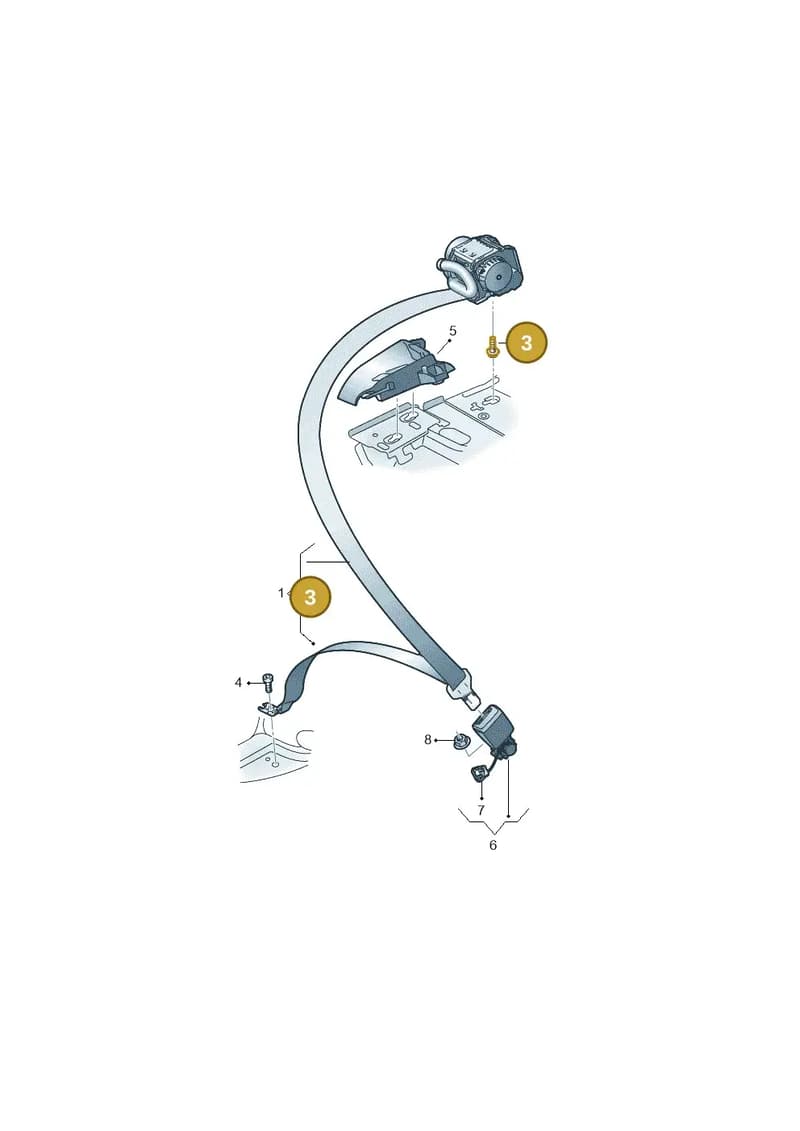 WHT003233 — Audi RS5 Sportback (2017-2025) diagram 847857700, position 3