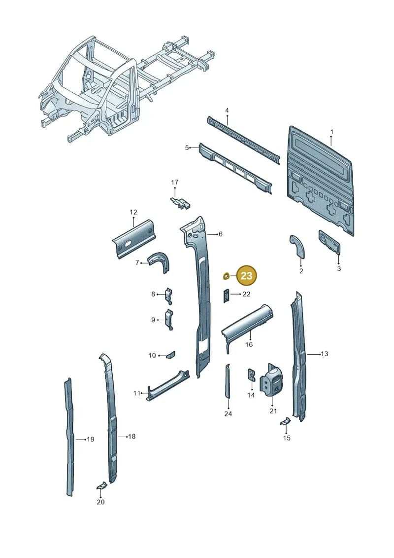 WHT003236 — Volkswagen Crafter (2016-2025) diagram 807809450, position 23