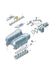 WHT003265 Volkswagen Flat Head Multi-Point Socket Bolt
