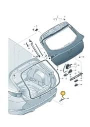 WHT003266 Volkswagen Bolt Hexagon Head with Pin (Combi)