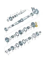 WHT003306B Volkswagen Thrust Washer