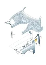 WHT003358 Volkswagen Hexagon Socket Head Bolt (Combi)