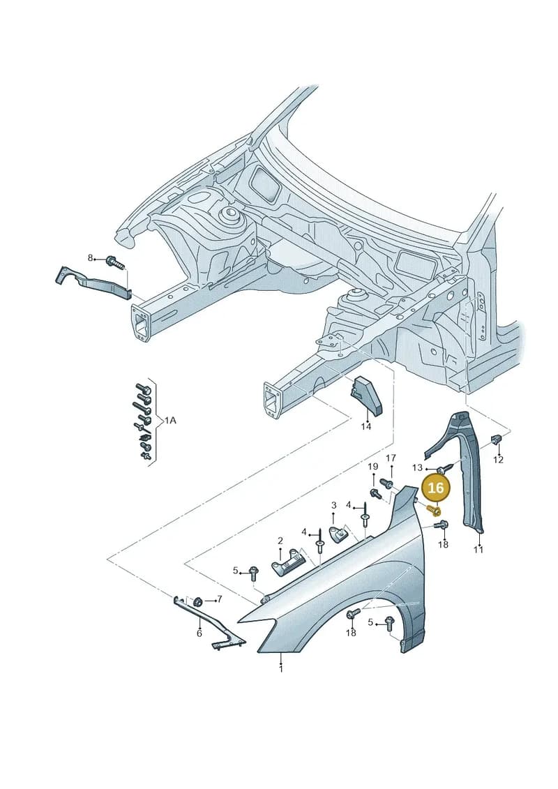 WHT003358 — Audi Q5 qu. 2.0 TDI (2012-2017) diagram 647821000, position 16