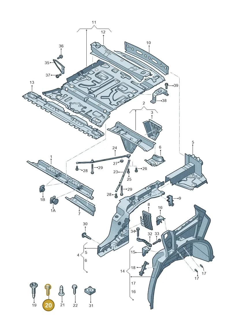 WHT003401 — Audi Q7 (2015-2025) diagram 859803000, position 20