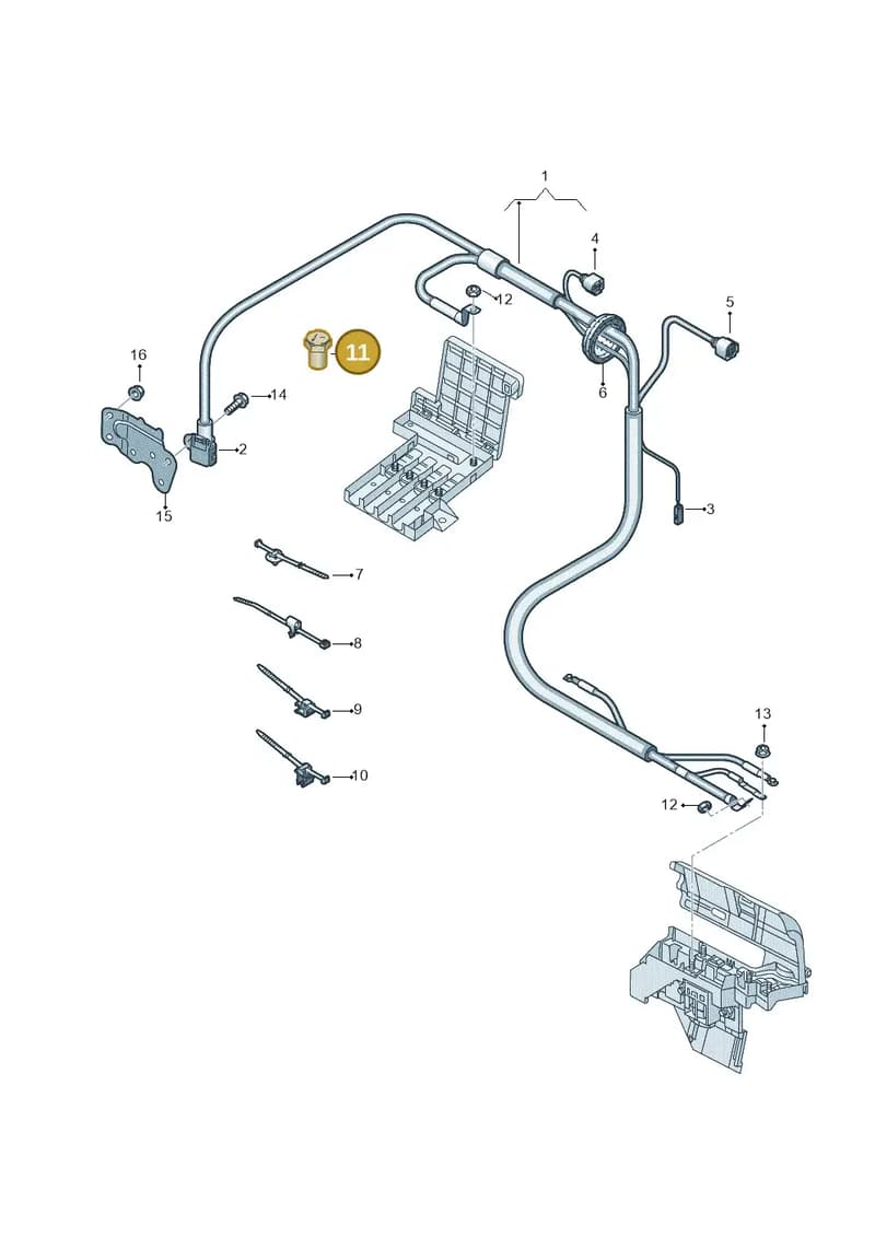 WHT003401 — Audi Q7 (2015-2025) diagram 859972000, position 11