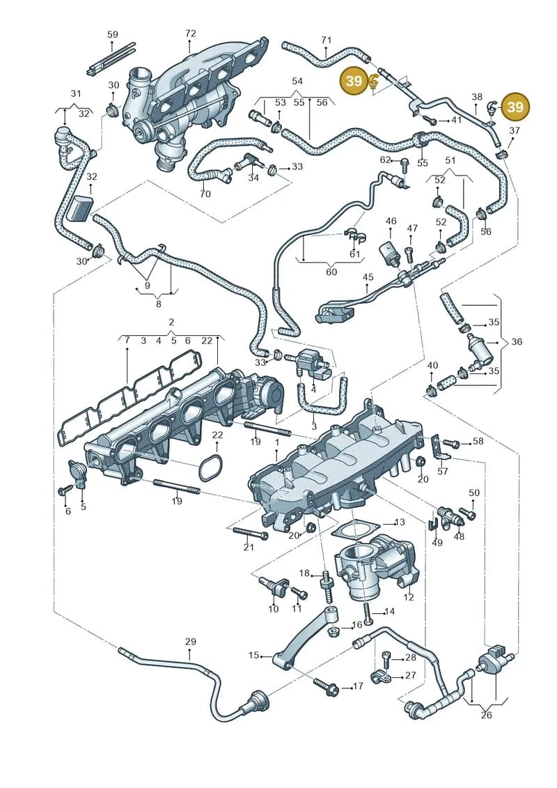 WHT003436 — Audi Q5 qu. 2.0 TDI (2012-2017) diagram 736133220, position 39